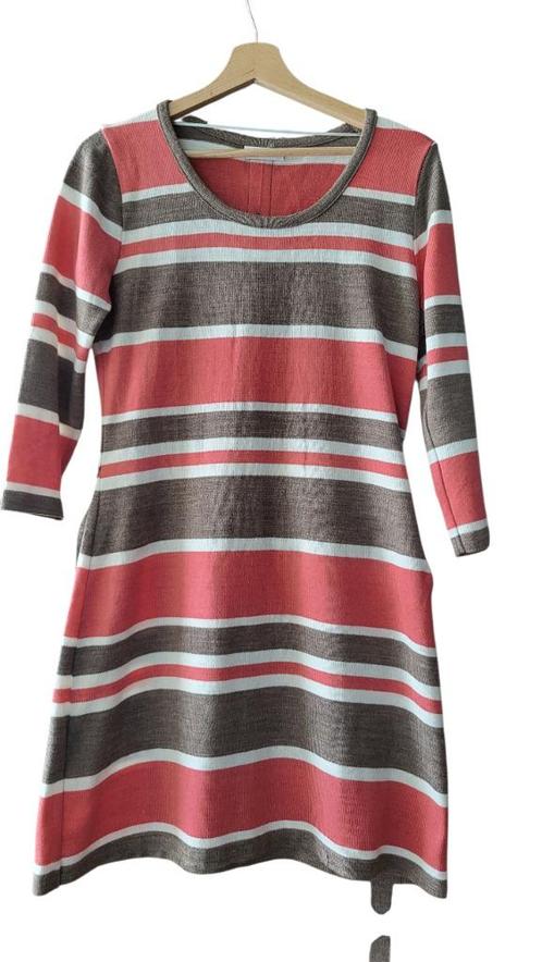 Robe à rayures mi-courte Yessica, Kleding | Dames, Jurken, Maat 38/40 (M), Overige kleuren, Ophalen
