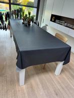 Witte eettafel - 8 stoelen, Huis en Inrichting, Ophalen, 200 cm of meer, 50 tot 100 cm, Zo goed als nieuw