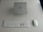Apple toetensbord, muis en standaard, Computers en Software, Ophalen, Toetsenbord en muis-set, Azerty, Zo goed als nieuw