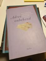 K. Kressmann Taylor - Adres onbekend, Enlèvement ou Envoi, K. Kressmann Taylor