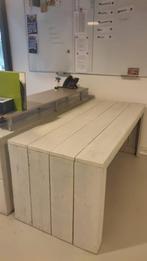 Steigerhouten tafel, bureau of tuintafel, Ophalen, Zo goed als nieuw, Rechthoekig, Hout