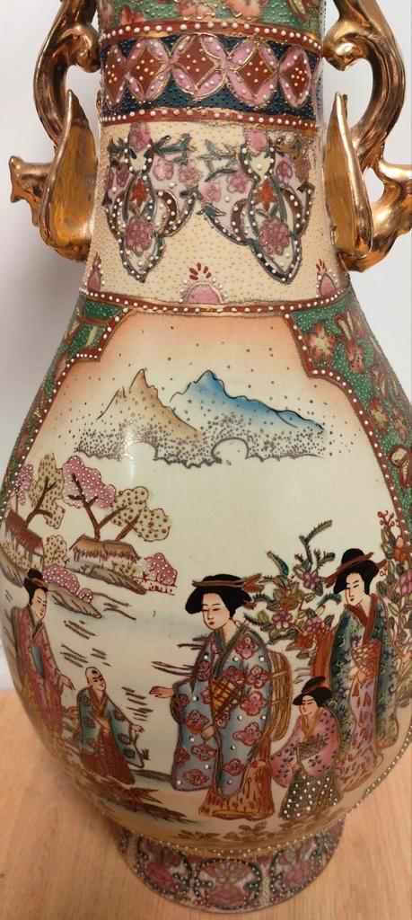 Grand vase décoratif style Satsuma – 60 cm – Très beau dé, Antiquités & Art, Antiquités | Vases