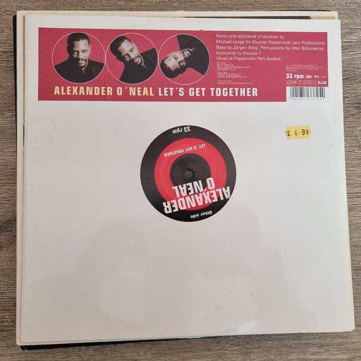 12" Alexander O'Neal – Let's Get Together, Cd's en Dvd's, Vinyl Singles, Gebruikt, Maxi-single, R&B en Soul, 12 inch, Ophalen of Verzenden