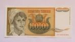 Joegoslavië 100.000 Dinara 1993, Postzegels en Munten, Bankbiljetten | Europa | Niet-Eurobiljetten, Ophalen of Verzenden, Joegoslavië
