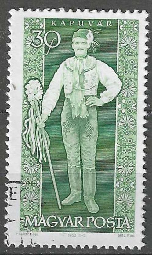 Hongarije 1963 - Yvert 1580 - Klederdracht en Kunst  (ST), Postzegels en Munten, Postzegels | Europa | Hongarije, Gestempeld, Verzenden