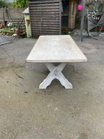 Grote houten tafel, Maison & Meubles, Tables | Coiffeuses, Bois, Utilisé, Enlèvement ou Envoi, Moins de 100 cm