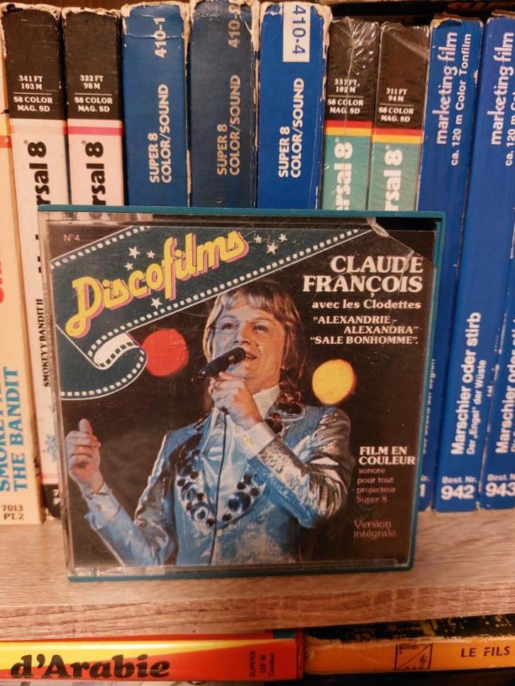 SUPER 8 ..CLAUDE FRANCOIS, TV, Hi-fi & Vidéo, Bobines de film, Film 8 mm, Enlèvement ou Envoi