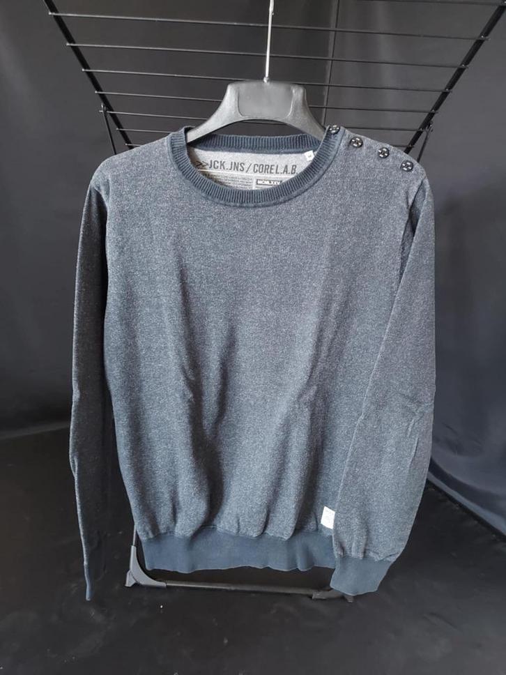 Jack & Jones - Trui, Kleding | Heren, Truien en Vesten, Gedragen, Maat 48/50 (M), Blauw, Ophalen of Verzenden