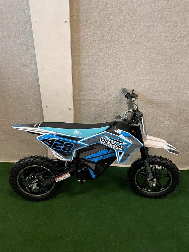 Nieuwe Ultra 1000 watt elektrische blauwe kinder crossmotor, Kinderen en Baby's, Speelgoed | Buiten | Accuvoertuigen, Nieuw, Ophalen