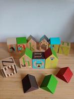 Houten blokken met letters en diertjes en mooie kleurtjes, Ophalen, Gebruikt, Overige typen