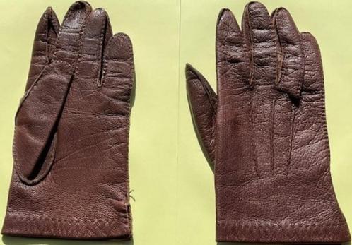 1 paar bruine zachte lederen heren handschoenen, Vêtements | Hommes, Bonnets, Écharpes & Gants, Comme neuf, Gants, Enlèvement
