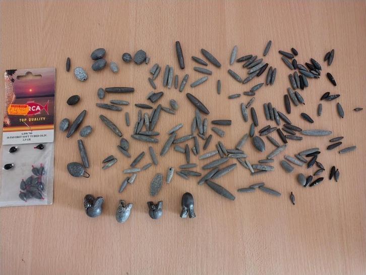 GROOT LOT LOOD VERSCHILENDE GEWICHTEN, Watersport en Boten, Hengelsport | Algemeen, Zo goed als nieuw, Dobber of Lood, Ophalen of Verzenden