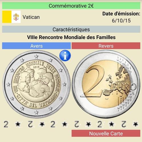 2€ commémorative Vatican 2015, Postzegels en Munten, Munten | Europa | Euromunten, Setje, Vaticaanstad, Ophalen