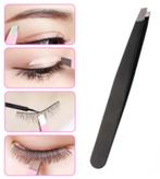 Trimmer Ontharings- Wenkbrauw- Pincet Zwart RVS Schuine Bek, Ophalen of Verzenden, Nieuw