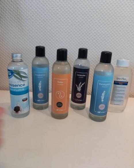 W'eau spa geuren 6 x 250 ml eucalyptus lavendel relax pine, Jardin & Terrasse, Accessoires de piscine, Neuf, Agent de nettoyage
