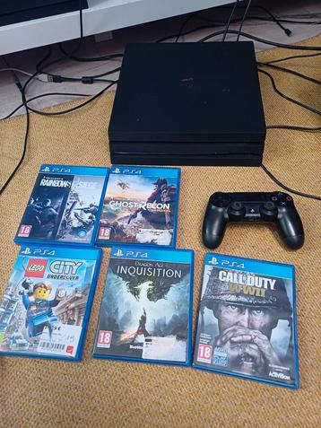 Ps4 pro avec 5 jeux beschikbaar voor biedingen