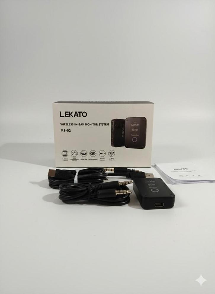 Lekato ms-02 Transmetteur sans fil pour oreillette iem, Musique & Instruments, Instruments à corde | Autre, Comme neuf, Enlèvement ou Envoi