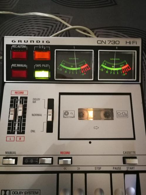 Grundig CN 730 Hifi uit 1975-1977, Audio, Tv en Foto, Cassettedecks, Enkel, Overige merken, Tape counter, Ophalen of Verzenden
