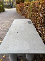 Blauw steen massieve tafel, Tuin en Terras, Ophalen, Zo goed als nieuw