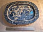 antieke schotel ' WILLOW ' , Staffordshire , anno 1850, Antiek en Kunst, Verzenden