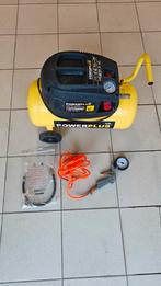 PowerPlus compressor, Doe-het-zelf en Bouw, Ophalen, Gebruikt, 6 tot 10 bar, Minder dan 200 liter/min