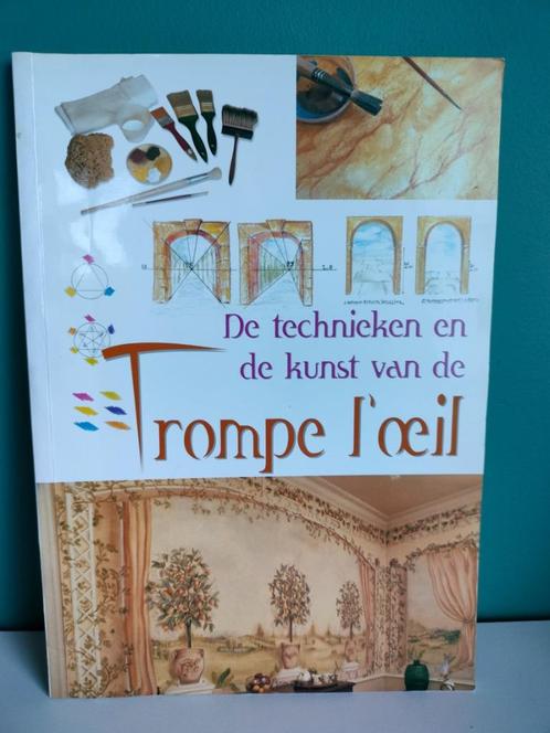 Tromp l' oeil - boek schilderstechnieken, Hobby & Loisirs créatifs, Peinture, Utilisé, Peinture acrylique, Enlèvement ou Envoi