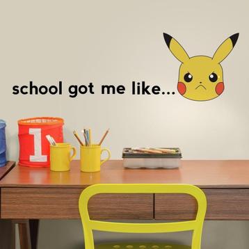 Pokémon Muurstickers Faces - Pikachu - VAN 24,95 VOOR 14,95! disponible aux enchères