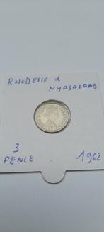 Rodesie & Nyassaland 3 pence Reine Elisabeth ll 1962, Timbres & Monnaies, Enlèvement ou Envoi