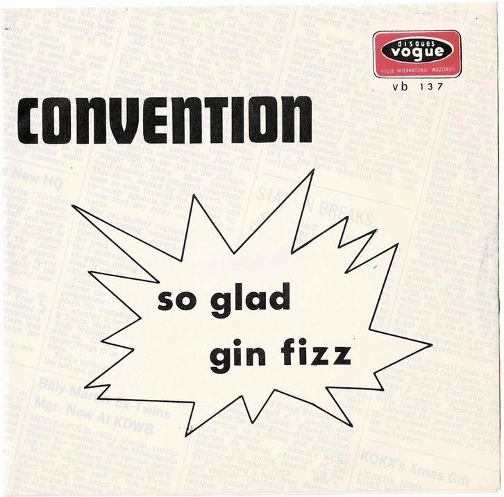 CONVENTION - So glad / Gin Fizz, Cd's en Dvd's, Vinyl Singles, Gebruikt, Single, Pop, Verzenden