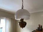 Luchter met glazen kap, Ophalen, 50 tot 75 cm, Vintage, Zo goed als nieuw