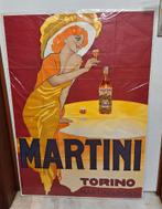 Affiche publicitaire ancienne litho Martini & Rossi Torino, Utilisé, Enlèvement ou Envoi, Panneau publicitaire
