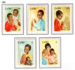 ZAIRE 1118/1122 MNH 1981 - Kerstmis Kindervreugde, Postzegels en Munten, Ophalen of Verzenden, Postfris, Postfris