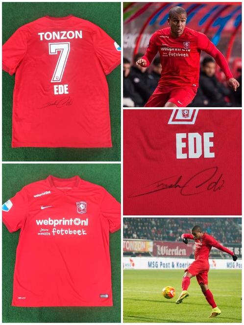 FC Twente matchworn en gesigneerd Chinedu Ede Nike L 2015, Sport en Fitness, Voetbal, Zo goed als nieuw, Shirt, Maat L, Verzenden