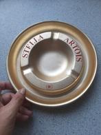 Vintage Stella Artois metalen asbak goudkleurig, Verzamelen, Ophalen of Verzenden, Gebruikt, Stella Artois