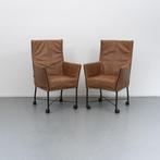 8x Montis Chaplin eetkamerstoelen Buffalo Leder, Ophalen of Verzenden, Zo goed als nieuw
