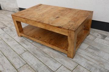 massieve teak salontafel met onderplank (uit Bali) beschikbaar voor biedingen