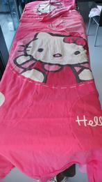 Hello Kitty eenpersoonsdekbedovertrek flanel, Ophalen of Verzenden, Gebruikt, Dekbedovertrek