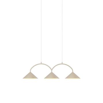 moderne hanglamp, scandinavisch design, ongebruikt, beige.  beschikbaar voor biedingen