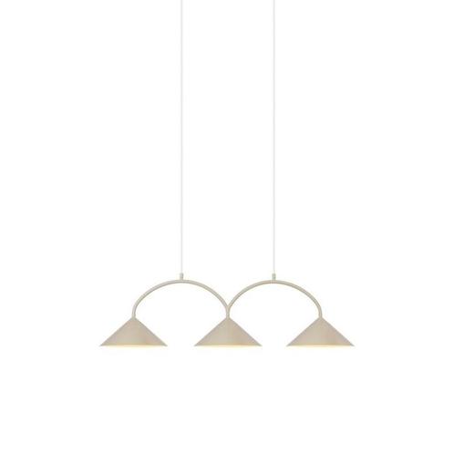 moderne hanglamp, scandinavisch design, ongebruikt, beige., Huis en Inrichting, Lampen | Hanglampen, Nieuw, Metaal, Ophalen