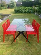 TUINSET - TUINTAFEL - TUINSTOELEN, Tuin en Terras, Tuintafels, Ophalen, Zo goed als nieuw, Rechthoekig, Overige materialen