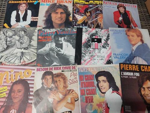 Lot 400 x 7" Vinyl / Pop - Chanson Française 70's / 80's, Cd's en Dvd's, Vinyl | Pop, Gebruikt, 1960 tot 1980, Overige formaten