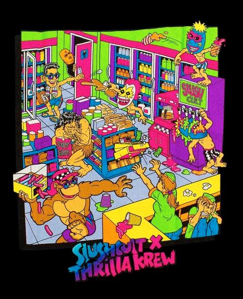 THRILLA KREW T-shirt uit de jaren 90, Kleding | Heren, T-shirts, Ophalen of Verzenden