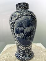 Vaas Delfts blauw 26 cm, Antiquités & Art, Antiquités | Céramique & Poterie, Enlèvement