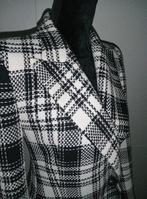 Zara - Jas/blazer - Houndstooth - Zwart-wit - XS, Verzenden, Nieuw, Maat 34 (XS) of kleiner, Zara