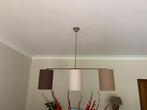 Hanglamp Metaal / Stof 110cm breed x 60tot100 cm hoog, Huis en Inrichting, Ophalen, Gebruikt, Metaal, 50 tot 75 cm