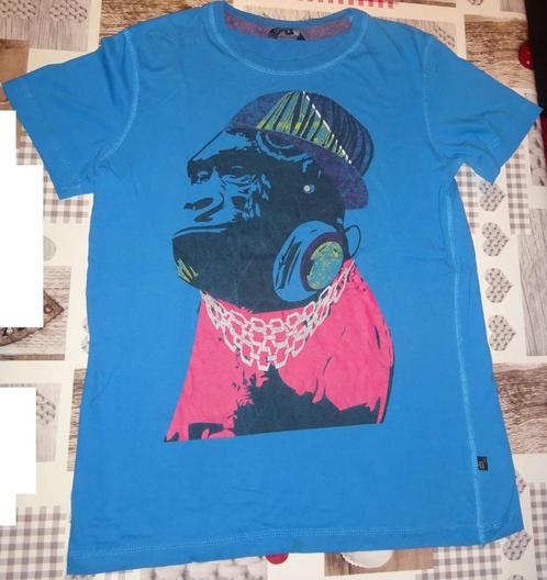 S small t-shirt korte mouwen blauw zeer goede staat, Kleding | Heren, T-shirts, Gedragen, Maat 46 (S) of kleiner, Blauw, Verzenden