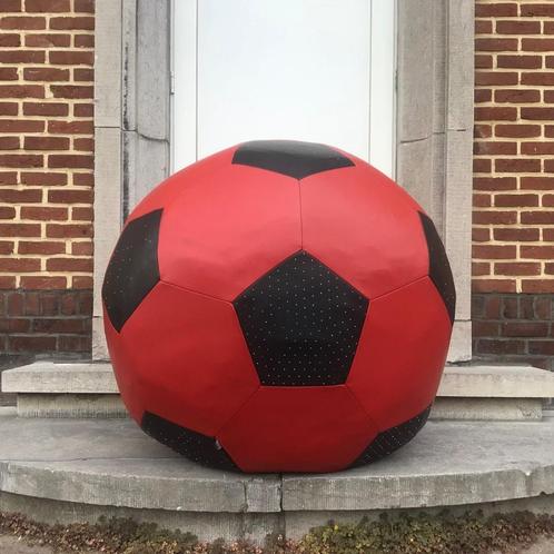 Giant Leolux lederen zitbal pouf vintage design, Maison & Meubles, Sièges-poires, Enlèvement ou Envoi