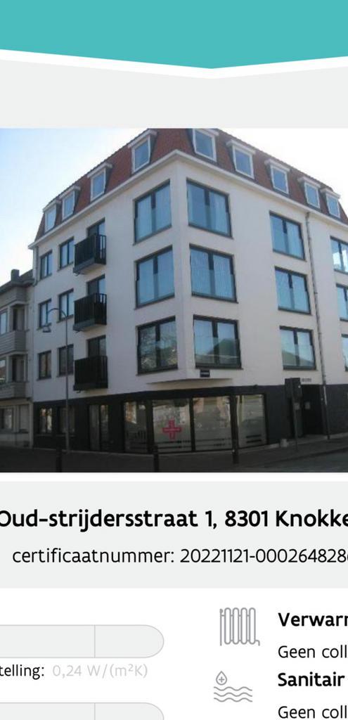 NIEUWBOUW APPARTEMENT TE HUUR KNOKKE 2 ruime slaapkamers., Immo, Appartementen en Studio's te huur, Provincie West-Vlaanderen