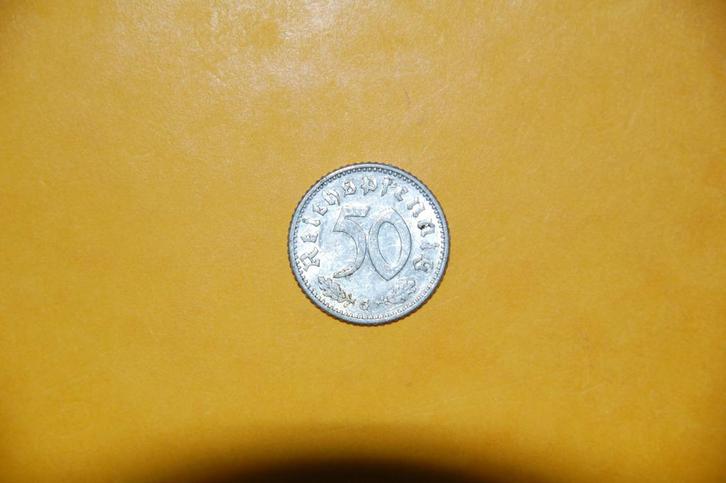 ZELDZAMERE 50 PFENNIG 1940 met letter G, Postzegels en Munten, Munten | Europa | Niet-Euromunten, Losse munt, Duitsland, Verzenden