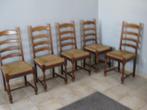 mahonie houten stoelen 6 stuks 8 euro per stuk zo meenemen, Ophalen, Gebruikt, Bruin, Vijf, Zes of meer stoelen